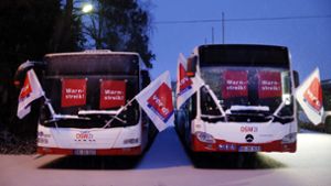 Wegen der Warnstreiks im öffentlichen Dienst sind am Dienstagmorgen in Ulm keine Busse und Straßenbahnen gefahren. (Symbolfoto) Foto: dpa