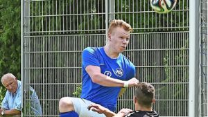 Thomas Brodbeck  war der Möhringer Spieler des Tages. Der Youngster erzielte beim 4:0 im Derby zwei Tore. Foto: Günter Bergmann