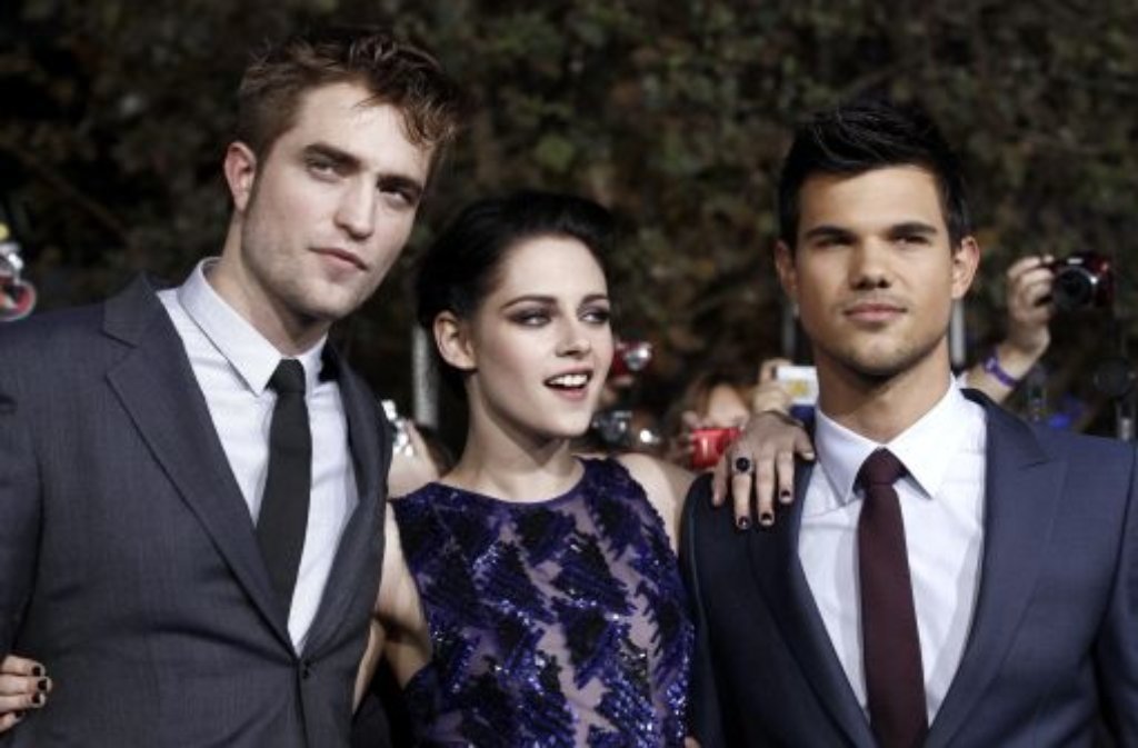 Die Twilight-Stars Robert Pattinson, Kristen Stewart und Taylor Lautner (von links)