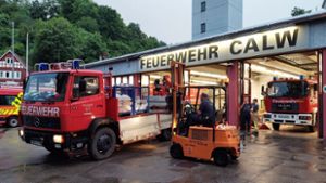 Feuerwehrleute aus Calw helfen in Rheinland-Pfalz 