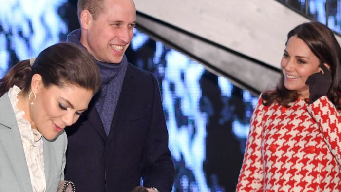 Prinz William und Prinzessin Kate empfangen schwedische Royals