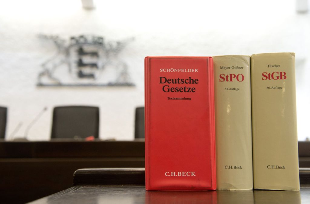 Blick in Gesetzesbücher: Richter am Landgericht wollen bald ihr Urteil sprechen. Foto: dpa