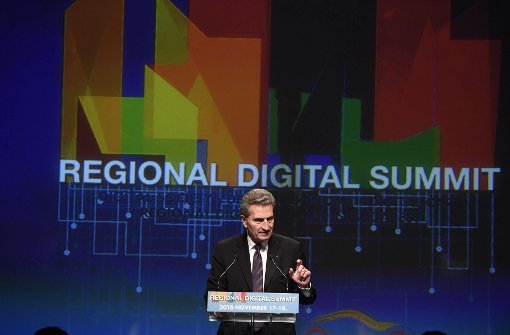 Unangenehmen Fragen wird sich Digital-Kommissar Oettinger stellen müssen, bevor er zum Vize-Chef der Kommission befördert werden kann. Foto: MTI