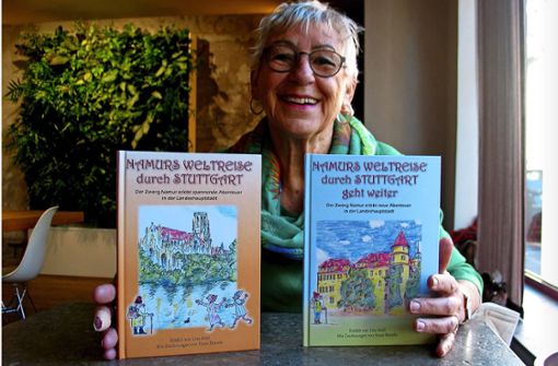 Una Störls Zwergen-Bücher führen durch die ganze Stadt. Foto: Susanne Müller-Baji
