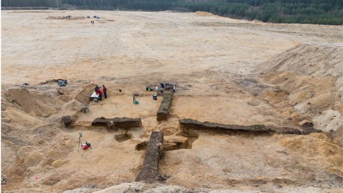 Hügelgrab bei Kiestagebau in Sachsen gefunden