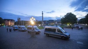 Stuttgarter Polizei bereitet sich auf Nacht zum Sonntag vor