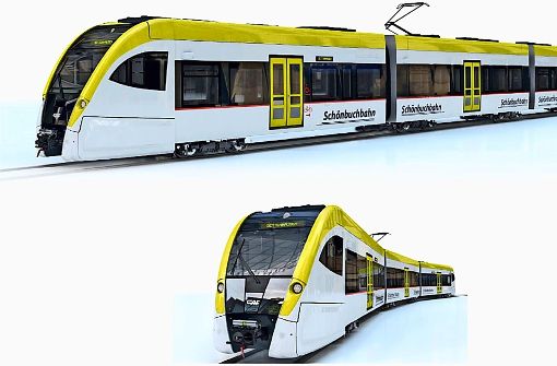So werden die neuen Elektro-Züge aussehen. Foto: CAF