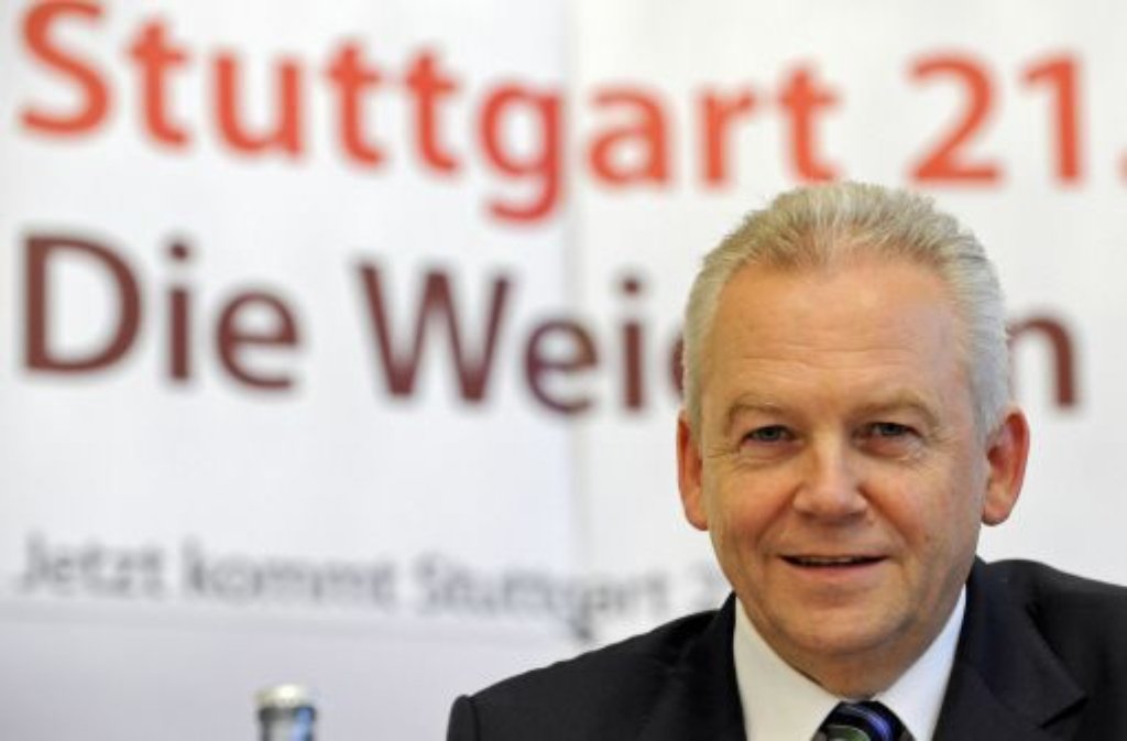 Nach der Volksabstimmung erwartet Bahn-Chef Rüdiger Grube, dass sich die Landesregierung zum Projekt Stuttgart 21 bekennt und es beim Bürger durchsetzt. Foto: dpa