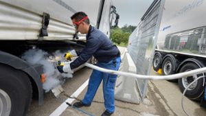 Die  Bundesregierung hat kürzlich beschlossen,  mit Gas betriebene Lastwagen bis 2023 weiter zu fördern. Foto: dpa/Stefan Puchner