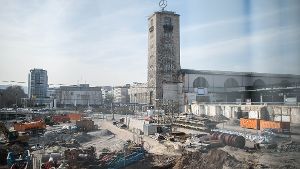 Den Stuttgarter Hauptbahnhof im Fokus: Hier sind die neuesten Bilder der Stuttgart-21-Bauarbeiten. Foto: www.7aktuell.de | Florian Gerlach