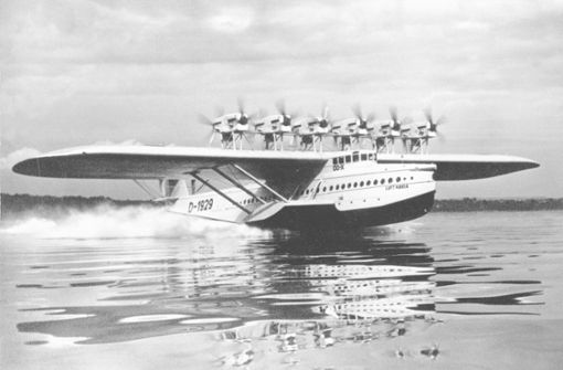 Das  größte Flugboot seiner Zeit: ein undatiertes Archivfoto der Dornier X. Foto: dpa