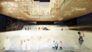 Der Entwurf für das Baden-Württemberg-Haus auf der Weltausstellung im kommenden Jahr in Dubai setzt auf Leichtigkeit. Klicken Sie sich durch unsere Bilderstrecke, um zu sehen, wie das Gebäude aussehen soll. Foto: Arge VONM/Knippers Helbig/Transsolar