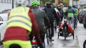Laut Veranstalter haben an der letzten „Critical Mass“ 1700 Radfahrer teilgenommen. Foto: Lichtgut/Julian Rettig