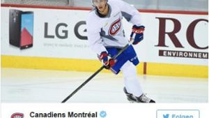 Die Montreal Canadiens verkündeten ihren Neuzugang auf Twitter Foto: Screenshot/Montreal Canadiens/Twitter