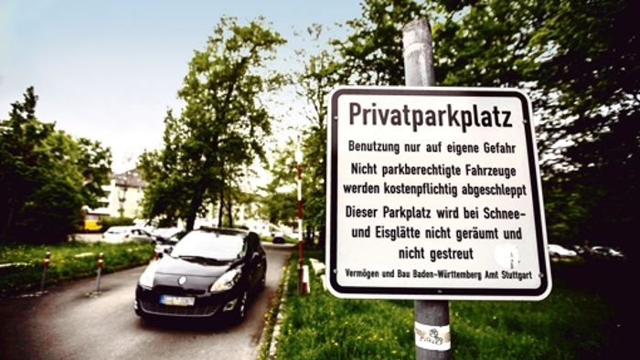 Reibach  mit Falschparkern auf Behördenparkplatz