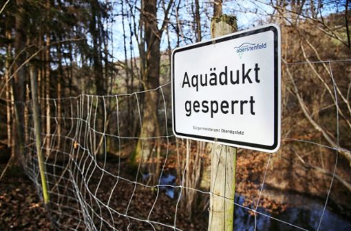 Die Gemeinde hat derzeit den Zugang zum Aquädukt verwehrt. Foto: Ralf Poller/avanti