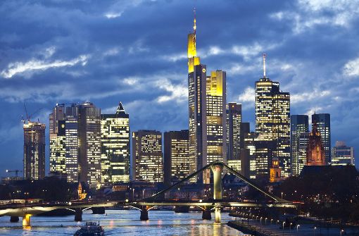 Skyline der Banken in Frankfurt. Foto: dpa
