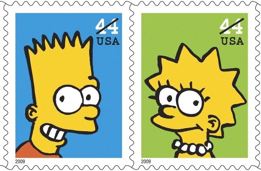 Hohn und Spott in Reinkultur: Bart (li.) und Lisa Simpsons, die beiden Ältesten von Homer und Marge aus der amerikanischen Zeichentrickserie „Die Simpsons“. Foto: dpa