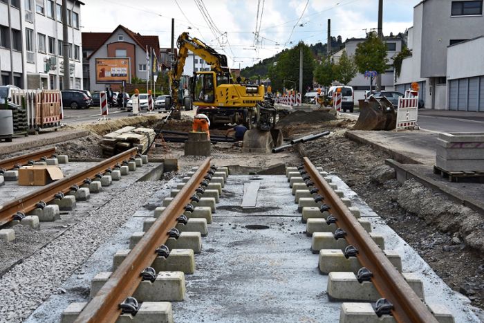 Stadtbahn in Hedelfingen: Stadtbahntrasse wird nur teilweise   saniert