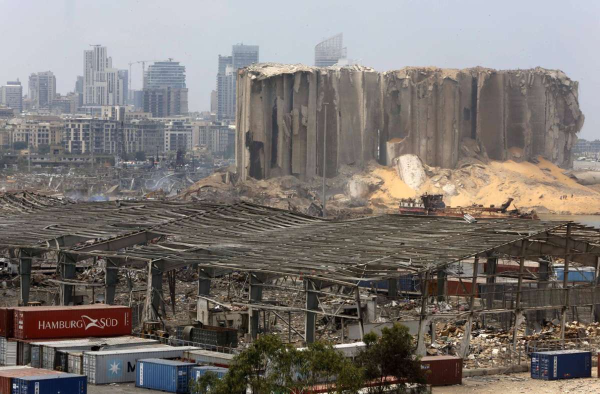 Große Teile der Stadt wurden bei der Explosion zerstört.