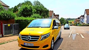 Fahren die SSB-Flex-Taxis (hier in Degerloch) bald auch in Kaltental? Foto: Tilman Baur