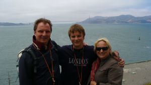 Familie Kolwe vor der Golden Gate Bridge Foto: privat