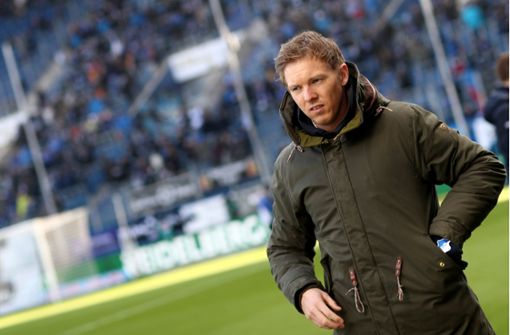Für Trainer Julian Nagelsmann und die TSG Hoffenheim läuft es nicht rund Foto:  