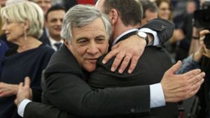 Neuer Präsident des Europäischen Parlaments: Antonio Tajani aus Italien. Foto: AP