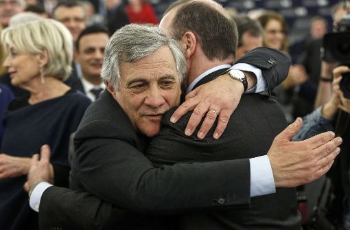Neuer Präsident des Europäischen Parlaments: Antonio Tajani aus Italien. Foto: AP