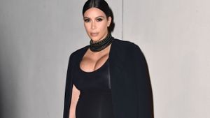 Kim Kardashian ist schwanger und feiert am Mittwoch ihren 35. Geburtstag. Foto: AP