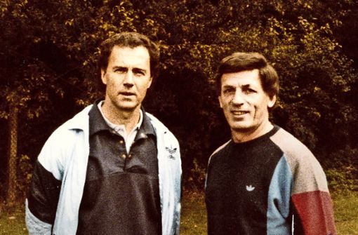 Kaiser trifft Kaiser: Franz Beckenbauer und Franz Hübner (re.) Foto: fh