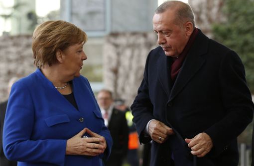 Präsident Erdogan und Kanzlerin Merkel in Berlin Foto: imago images/Pacific Press Agency