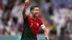 Freude über den Portugal-Erfolg: Ronaldo Foto: AFP/KIRILL KUDRYAVTSEV