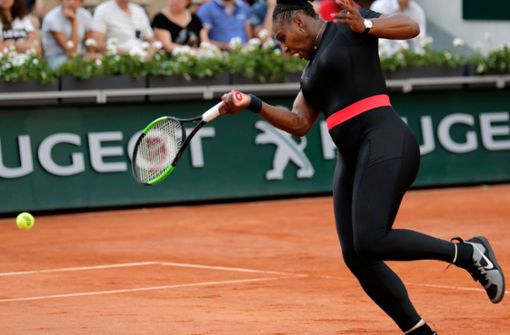 Serena Williams sagte wegen einer Muskelverletzung die Partie in Paris ab. Foto: AFP