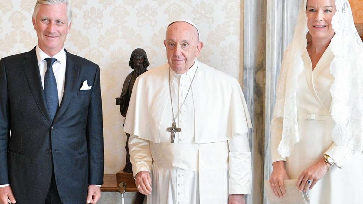 Das Gespräch dauerte 20 Minuten: Belgiens Königin Mathilde zu Besuch beim Papst