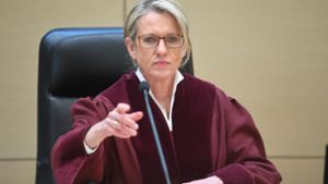 Beate Sost-Scheible, die Vorsitzende des vierten Strafsenats, verkündet das Urteil. Foto: dpa