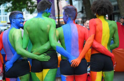 Homosexuelle feiern auf dem CSD. (Archivfoto) Foto: dpa