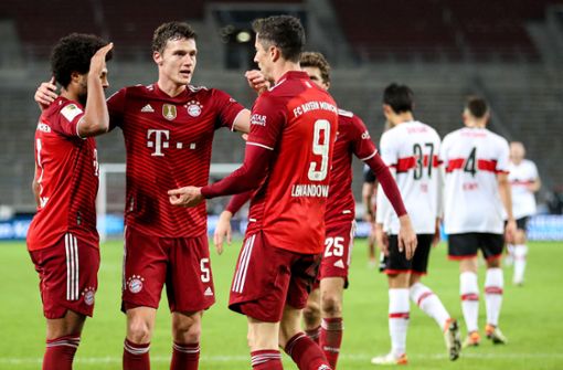 Der VfB Stuttgart musste sich Bayern München 0:5 geschlagen geben. Foto: dpa/Tom Weller