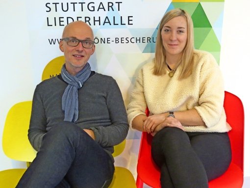 Dieter Hofmann und Anja Böhringer vom Messeveranstalter Blickfang nehmen mit Schöne Bescherung ein neues Projekt in Angriff. Foto: Sebastian Ostendorf
