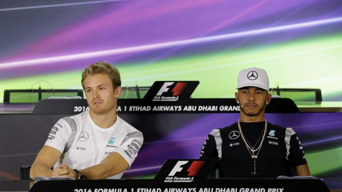 Rosberg in der Qualifikation hinter Hamilton
