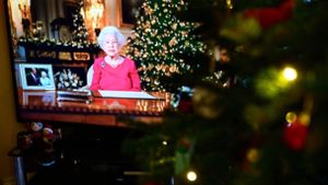 Ausstrahlung der Weihnachtsansprache von Königin Elizabeth II. Foto: AFP/PAUL ELLIS