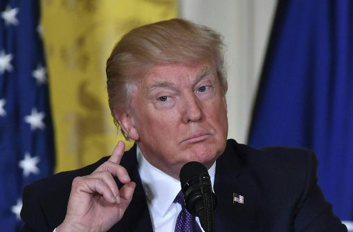 Donald Trump kämpft eher mit der Axt als mit dem Florett. Foto: AFP