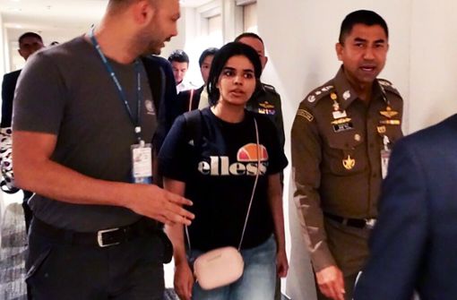 Die Flucht der jungen Saudi-Araberin Rahaf Mohammed el-Kunun vor der eigenen Familie scheint ein glückliches Ende zu finden Foto: Thai Immigration Bureau