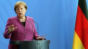Angela Merkel schließt eine deutsche Beteiligung an einem Angriff auf Syrien aus, unterstützt das Vorgehen der Bündnispartner aber politisch. Foto: dpa