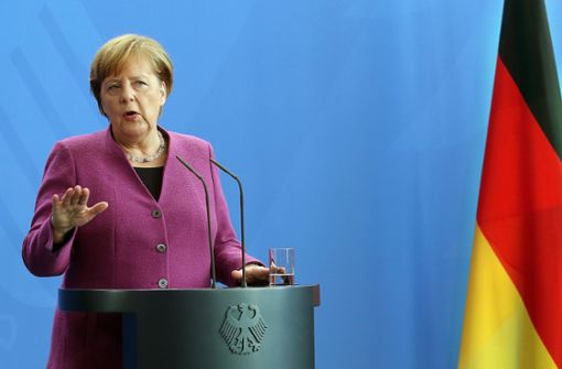 Angela Merkel schließt eine deutsche Beteiligung an einem Angriff auf Syrien aus, unterstützt das Vorgehen der Bündnispartner aber politisch. Foto: dpa