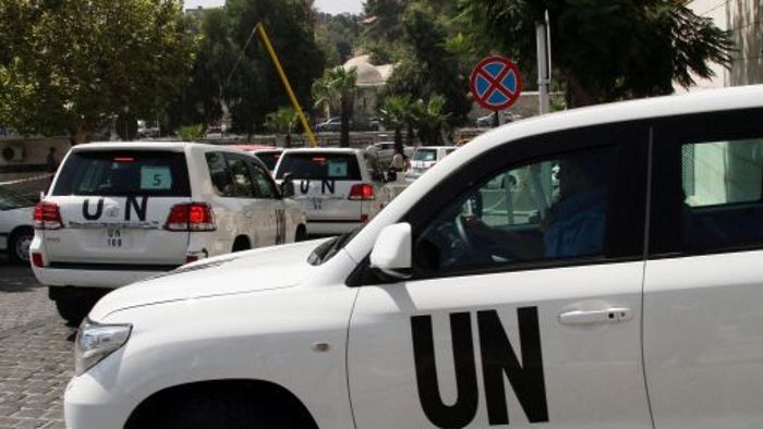 UN-Inspekteure in Syrien unter Beschuss 
