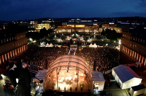 Beim Gratis-Konzert der Spider Murphy Gang am Sonntagabend war der Schlossplatz rappelvoll. Foto: 7aktuell.de | Oskar EYB