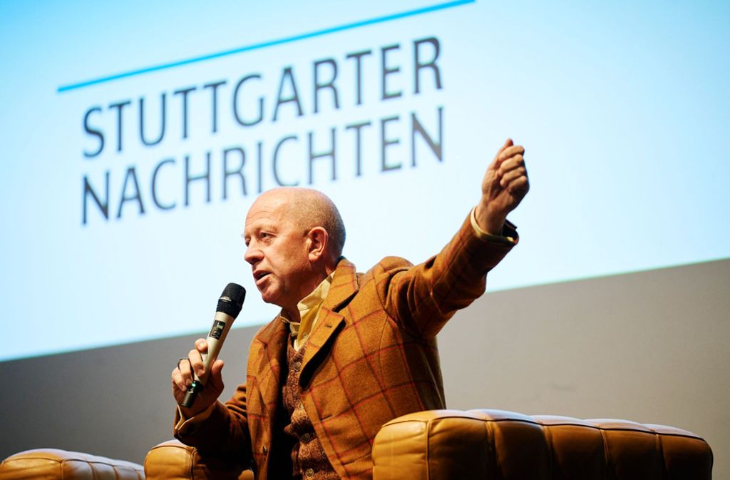 Gerd Harry Lybke beim „Über Kunst“-Abend in der Staatsgalerie Stuttgart