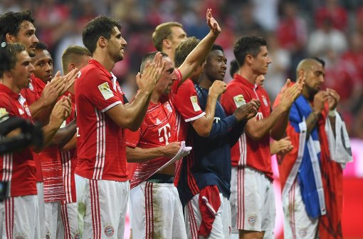 Der FC Bayern München hat Grund zu feiern – einen Sieg gegen Werder Bremen. Foto: Bongarts/Getty
