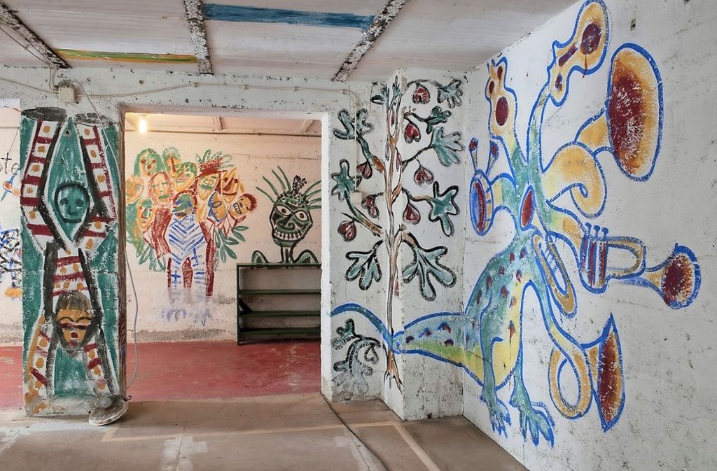 Die Tanzfreude von Otto Dix und seinen Freunden belegen Wandmalereien im Kellergeschoss des Hauses.